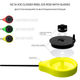 Вудка зимова GC N-Ice Closed Reel Ice Rod with Guides Yellow (211823) 2539022 - изображение 3