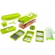 Овочерізка ручна багатофункціональна Nicer Dicer тертка шатківниця зі змінними насадками (1414) Салатовий - зображення 1