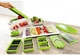 Овочерізка ручна багатофункціональна Nicer Dicer тертка шатківниця зі змінними насадками (1414) Салатовий - зображення 2
