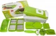 Овочерізка ручна багатофункціональна Nicer Dicer тертка шатківниця зі змінними насадками (1414) Салатовий - зображення 3