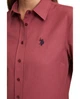 Сорочка жіноча з довгим рукавом U.S. Polo Assn. PU-13040CHERY XL/42 вишнева (8684841107177) - зображення 6