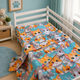 Простынь Mirson Бязь 17-0969 Dapper Cats 150х220 см (2200013494430) - изображение 4