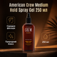 Спрей-гель для укладки волос American Crew Medium Hold Spray Gel 250 мл средняя фиксация, естественный блеск, текстура и контроль - изображение 1