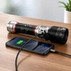 Ручной LED фонарик Bailong BL CB G685 аккумуляторный USB / Мощный ручной фонарь COBA CB-G685 с зумом и Type-C зарядкой - изображение 2