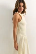 Сукня максі з бавовни DR029 2605346586704 S/M Світло-жовтий - зображення 8