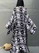 Довга пляжна накидка-кімоно Honey Fashion Accessories One Size чорний (50к031) - зображення 2