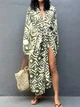 Довга пляжна накидка-кімоно Honey Fashion Accessories One Size зелений (50к031) - зображення 3