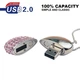 Фигурная флешка 64GB Кулончик Heart 2.0 (длина цепочки 10см) Pink - изображение 4