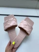 Шлепанцы женские летние из искусственной кожи с квадратным носком 38р. пудровые 4673 - изображение 2