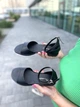 Босоножки женские летние из натуральной кожи на плоской подошве 39р. черные 5259 - изображение 1