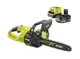 Пила цепная аккумуляторная Ryobi one+ hp ry18csx30a-150 18b 1х5А·ч зу шина 30см бесщеточная 13.2м/с 3.2кг 5133005466 - изображение 1