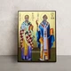 Икона Святители Николай И Спиридон 14 × 19 см - изображение 1