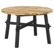 Стол, акация/черный, 120 см SKOGSTA IKEA 205.938.02 - изображение 1