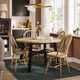 Стол, акация/черный, 120 см SKOGSTA IKEA 205.938.02 - изображение 3