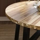 Стол, акация/черный, 120 см SKOGSTA IKEA 205.938.02 - изображение 4