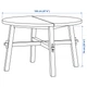 Стол, акация/черный, 120 см SKOGSTA IKEA 205.938.02 - изображение 5