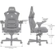 Геймерське крісло Anda Seat Kaiser 3 Pro XL Fabric Dark Gray (AD12YDC-XL-01-GB-CF-G02) [167641] - зображення 11