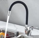 Кухонный смеситель Rubineta Flexy 33 BK с гибким изливом, латунь, хром, аэратор Neoperl, черный - изображение 1