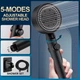 Лейка для душа с держателем и шлангом Shower Set черная для ванной комнаты, 4 режимаНасадка для душа - изображение 10