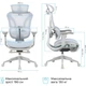 Офисное кресло OfficePro Elite OC950GLB Gray/Light Blue [168052] - изображение 9