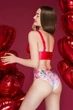 Сліпи TOTALFIT XP1K4-P3 Love Flowers M Рожевий - зображення 5