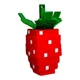 3D Брелок ROBLOX СТАРАЯ КЛУБНИКА червоний брелок для ключів та рюкзака стильний подарунок - зображення 1