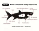 Мультитул брелок на ключи EDC Shark - изображение 3