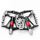 Широкие алюминиевые педали Rockbros K307T для MTB, платформенные велосипедные педали на подшипниках 9/16", Черные - изображение 1
