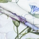 Ткань лен костюмный принт вьюнок сине-фиолетовый (180г/м.кв150см пог.м) 185794 - изображение 1