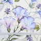 Ткань лен костюмный принт вьюнок сине-фиолетовый (180г/м.кв150см пог.м) 185794 - изображение 3