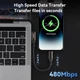 Кабель aceyoon USB C-USB C 240 Вт в нейлоновой оплетке (10 см) - изображение 3