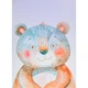 Ткань вафельная ТКЧ цифра настроение медведь (купон 150х220) (220г/м.кв150см пог.м) 187884 - изображение 1