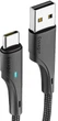 Кабель Essager Rousseau USB to Type C 3A Fast Charging Cable 1 м Black (EXCT-LS01) - зображення 1