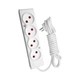 Сетевой удлинитель TECCO 3м 4 поста white - изображение 1