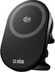 Автотримач для телефону SBS 25W Qi2.2 Magnetic Charging Black (TESUPPVENTWIRQI225W) - зображення 3