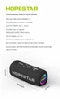 Беспроводная колонка с микрофоном HOPESTAR P32 Max 55W 8800mAh IPX6 черный - изображение 5