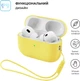 Чехол ArmorStandart Silicone Case with straps для Apple AirPods Pro 3 Yellow (ARM91288) - изображение 2