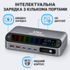 Зарядное устройство Folem YMX LCD 470W c экраном, выдвижным кабелем, GaN, PD3.1, QC3.0 для телефонов, ноутбуков, 6 портов USB+Type-C, настольное - изображение 6