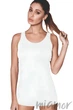 Майка хлопковая удлиненная на широких бретелях JADEA 4063 L/XL Белый - изображение 1