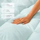 Одеяло летнее IDEIA TROPICAL 175х210 см гипоаллергенное с искусственным пухом мята (8-36697*001) - изображение 5