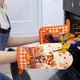 Рукавичка для духовки та прихватка для каструль, набір 2 предмети, Осінній гном Arquiel - зображення 6