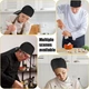 Черный головной убор шеф-повара 4 шт Hariendny - изображение 5