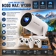 Проектор Game Projector M300 MAX/HY300 4K UHD Android 11 приставка для домашнього кінотеатру з 2 джойстиками, пультом та microSD 32GB, ігровий портативний проектор для дому - зображення 4