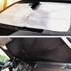 Парасолька сонцезахисна на лобове скло автомобіля 120х70 см шторка від сонця з чохлом UPF 50 - зображення 6