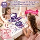 Набор детской косметики и украшений UNICORN 72 in 1 Purple Real Washable Cosmetic - изображение 6