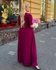 Платье женское из американского крепа свободного кроя с коротким рукавом летнее G&M k-130719 50-52 Размер цвет Бордо - изображение 4
