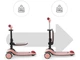 Самокат дитячий триколісний Halley 2 Rose Pink, Kinderkraft (рожевий), 00-00305406 (KRHALL02PNK0000) - зображення 3