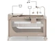 Кровать-манеж с пеленатором Leody Up, Kinderkraft (Beige), 00-00305404 (KCLEODUPBEG00AC) - изображение 5
