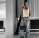 Женская жилетка из костюмки / Белый M-L - изображение 4