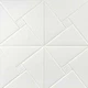 Самоклеящаяся панель Sticker Wall Оригами SW-00000182 700*700*5,5 мм белая - изображение 1